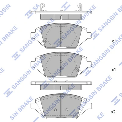 42349236 General Motors Колодки передние