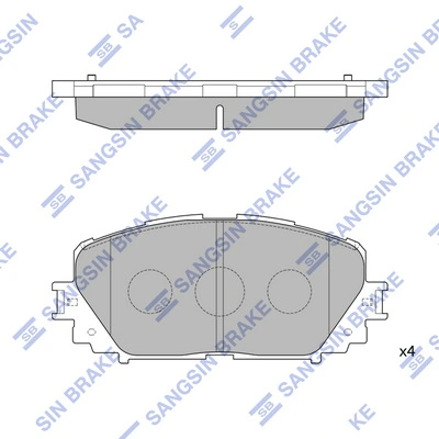 Тормозные колодки Toyota 044650D150