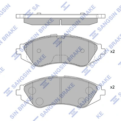 SP1077 ZAZ Колодки передние