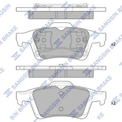 Sapatas do freio traseiras de disco para Nissan Primera  P12