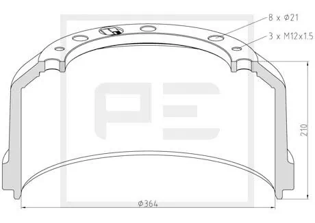 Барабан тормозной передний Mercedes 6774210101 цена, от 121.77 USD