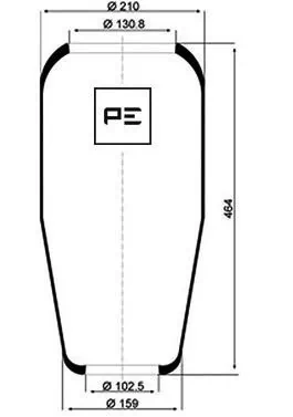 Рессора пневматической подвески MAN 81436010129 цена, от 30.52 USD