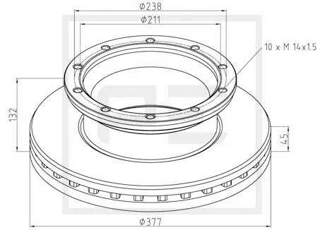 Купить A6754210012 Mercedes Диск тормозной задний