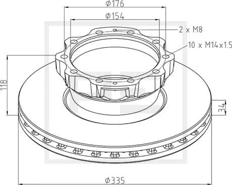 Тормозные диски 60102 Winsun