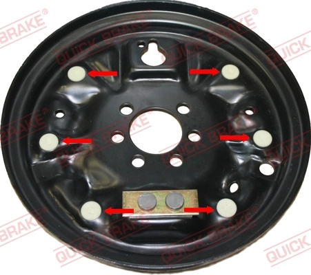 6858K Quick Brake Комплект монтажный задних барабанных колодок