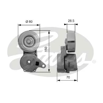 Reguladora de tensão da correia de transmissão para Mitsubishi Galant IX DJ, DM