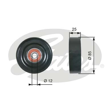 Купить T36087 Gates Натяжной ролик