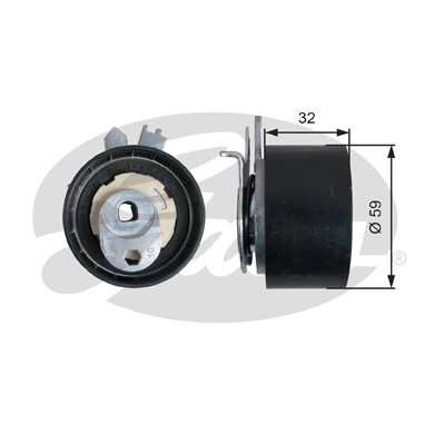  Rolo de reguladora de tensão da correia do mecanismo de distribuição de gás Renault Scenic III monovolume (JZ0, JZ1) (2009 - 2016) III