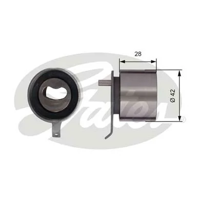 Ролик натяжителя ремня газораспределения Gates T41267 цена, от 8.46 USD