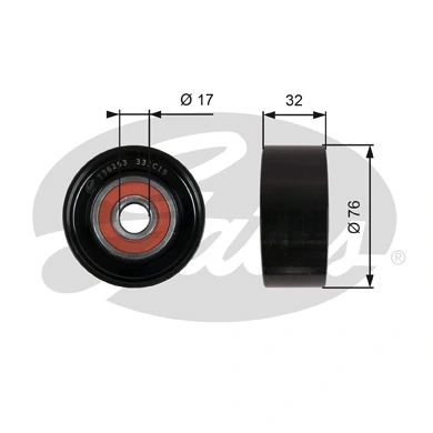 Rolo de reguladora de tensão da correia de transmissão para Hyundai H-1 STAREX Starex TQ