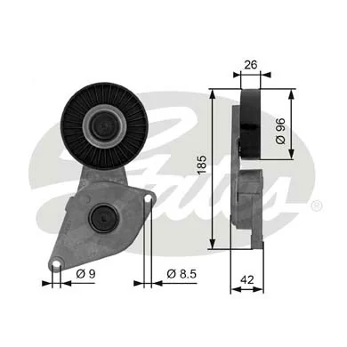 T38464 Gates Натяжитель клинового ремня