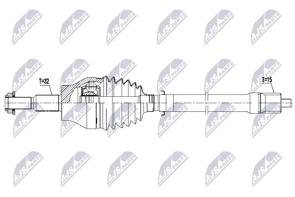 K68394142AA Fiat/Alfa/Lancia Полуось передняя, правая
