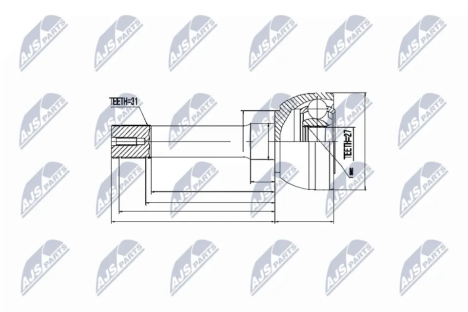 Junta homocinética externa dianteira Nissan Patrol W260