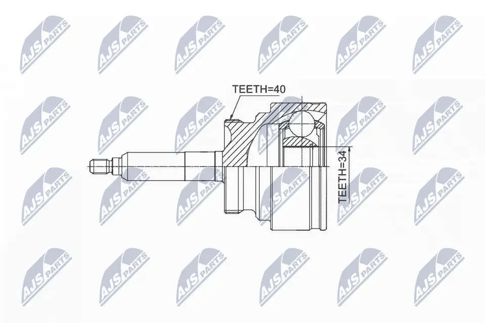 Junta homocinética externa dianteira SsangYong Kyron