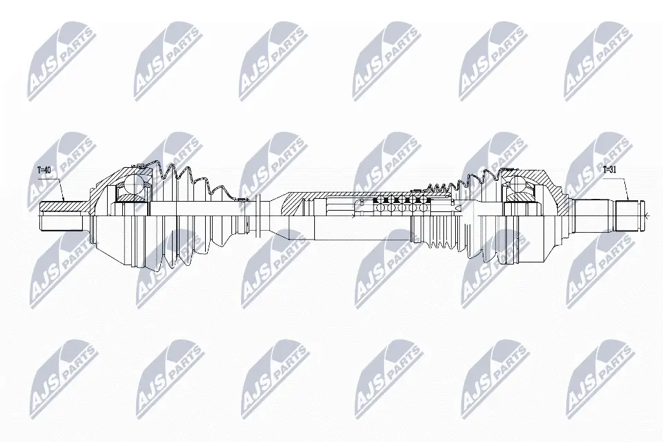 Левая полуось 36001069 Volvo