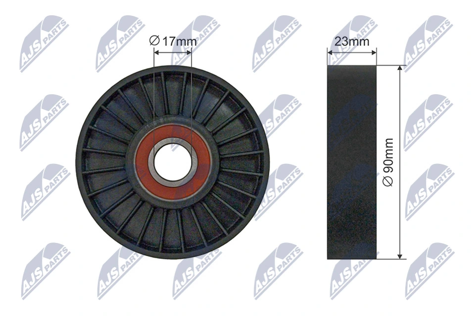 Натяжной ролик Saab 9-5 седан (YS3E) (1997 - 2010) цена, от 16.13 USD