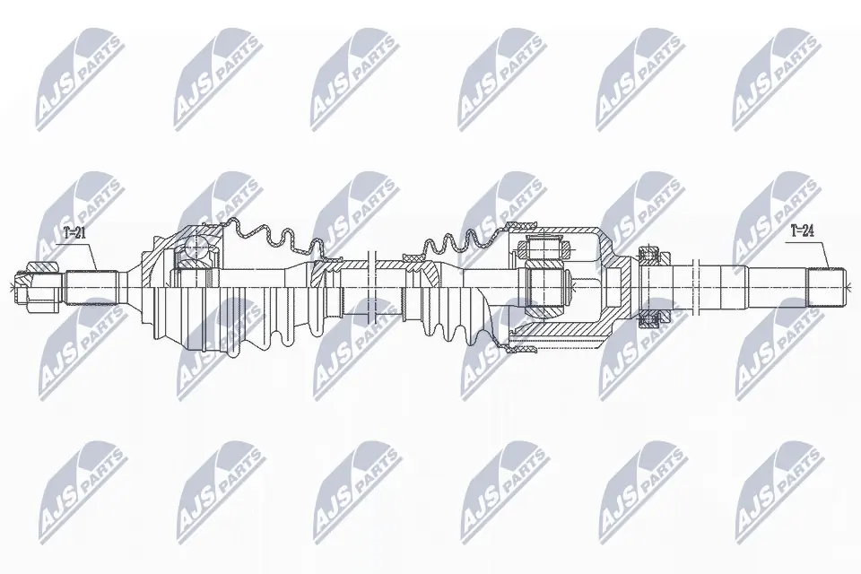 1611524180 Peugeot/Citroen Полуось передняя, правая