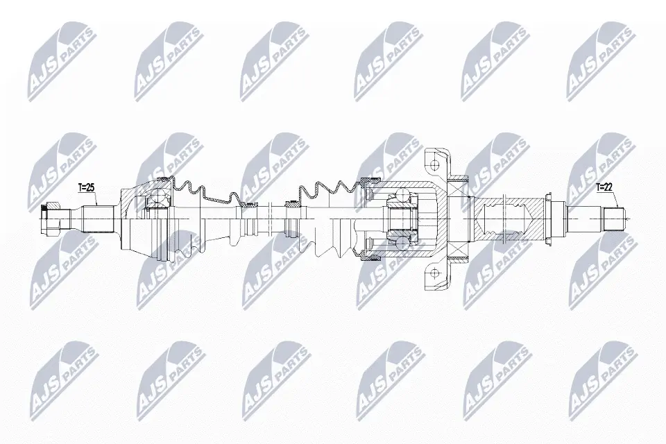 Привод передний правый Posterparts BB1268 цена, от 144.24 USD