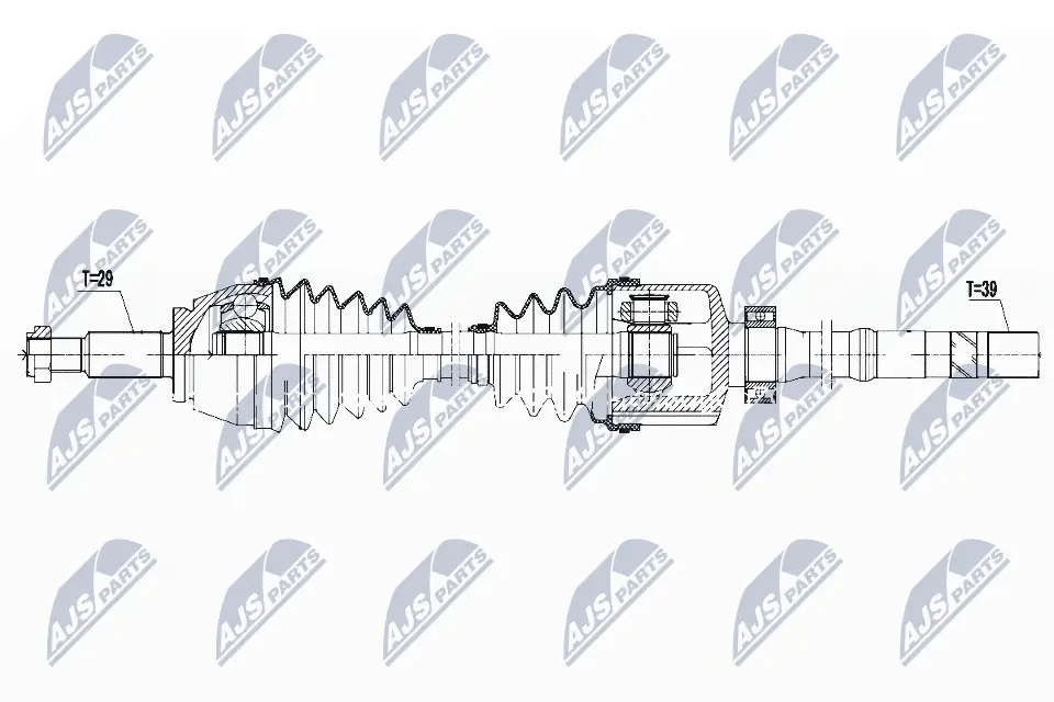 Купить 391001868R Renault (RVI) Вал приводной правый