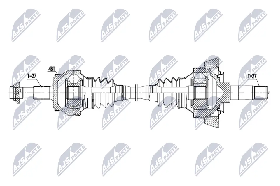 A2113500702 Mercedes Полуось задняя левая
