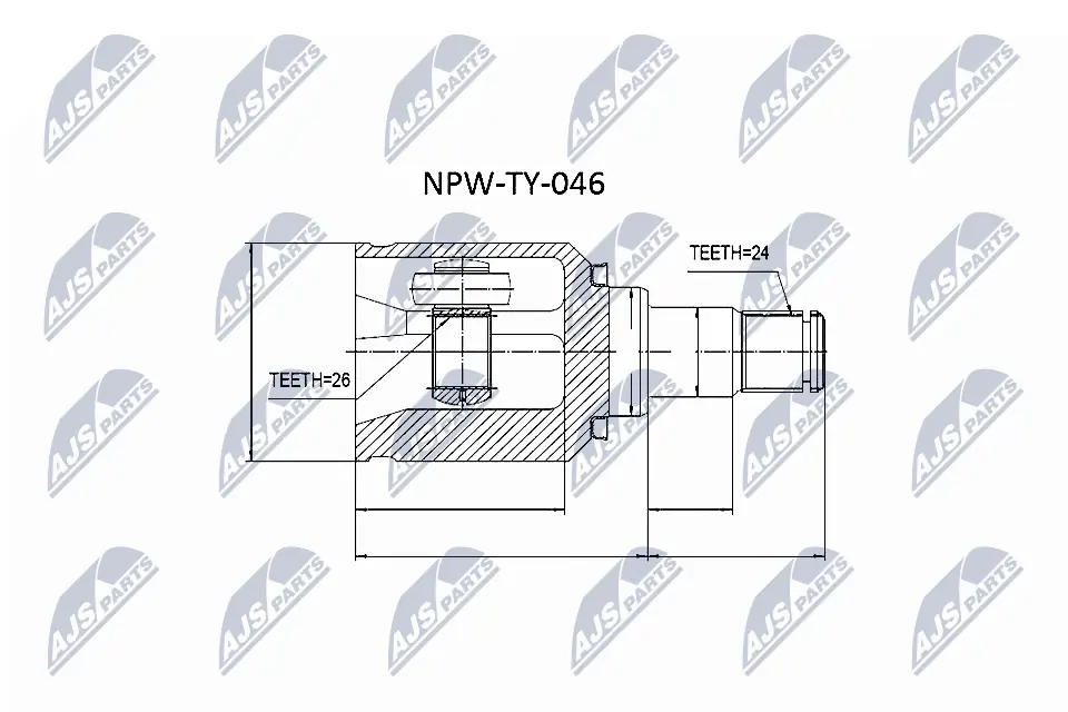 NPWTY046 NTY Граната внутренняя передняя левая