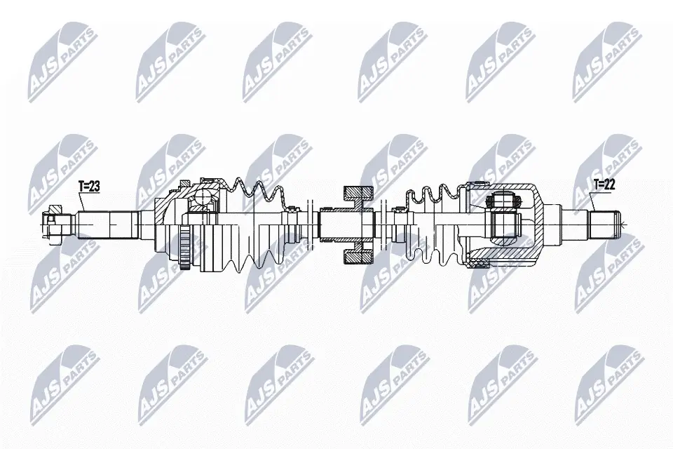 Купить 96897322 Peugeot/Citroen Вал приводной правый