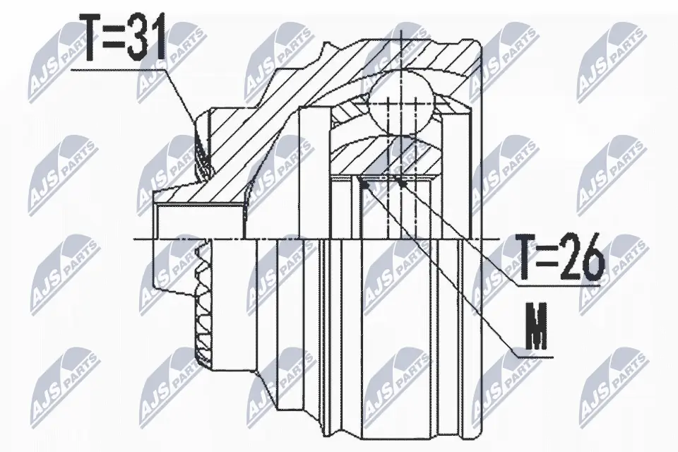 Junta homocinética externa dianteira BMW 2 F46