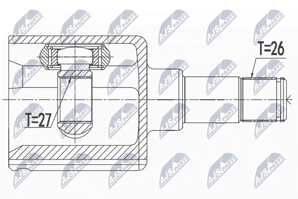 NPWFR058 NTY Граната внутренняя передняя левая