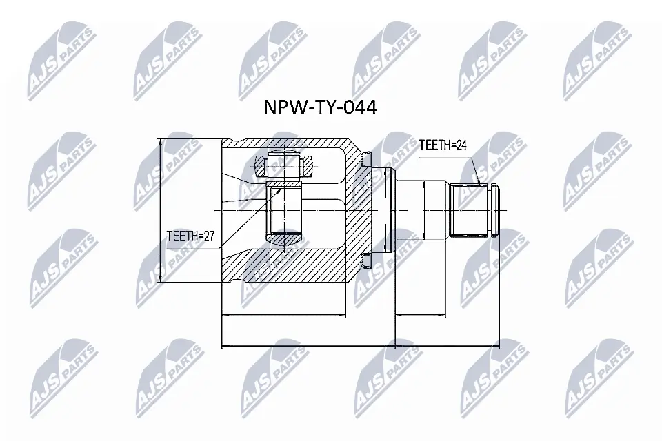 NPWTY044 NTY Граната внутренняя передняя левая