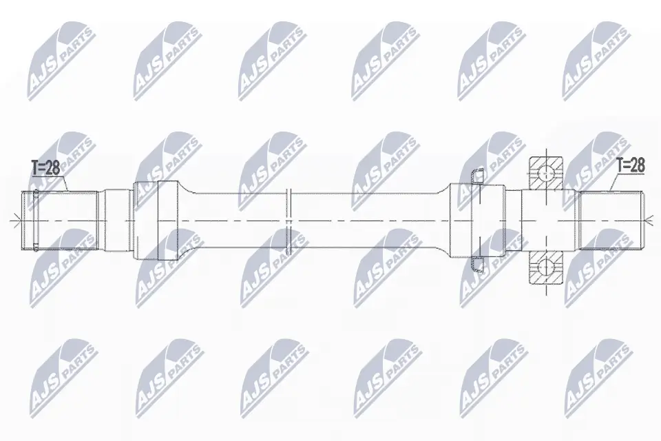 Привод передний правый NTY NWPMZ004 цена, от 41.03 USD