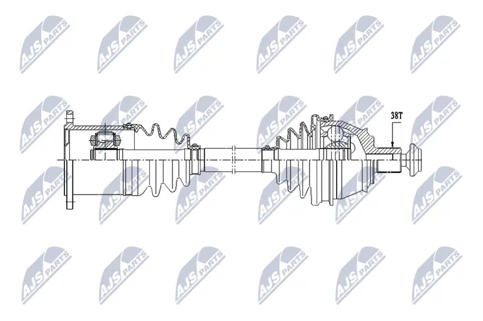 Привод передний левый Posterparts BB4021 цена, от 152.55 USD