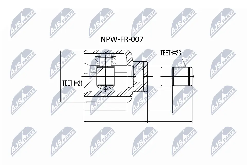 NPWFR007 NTY Граната внутренняя передняя левая