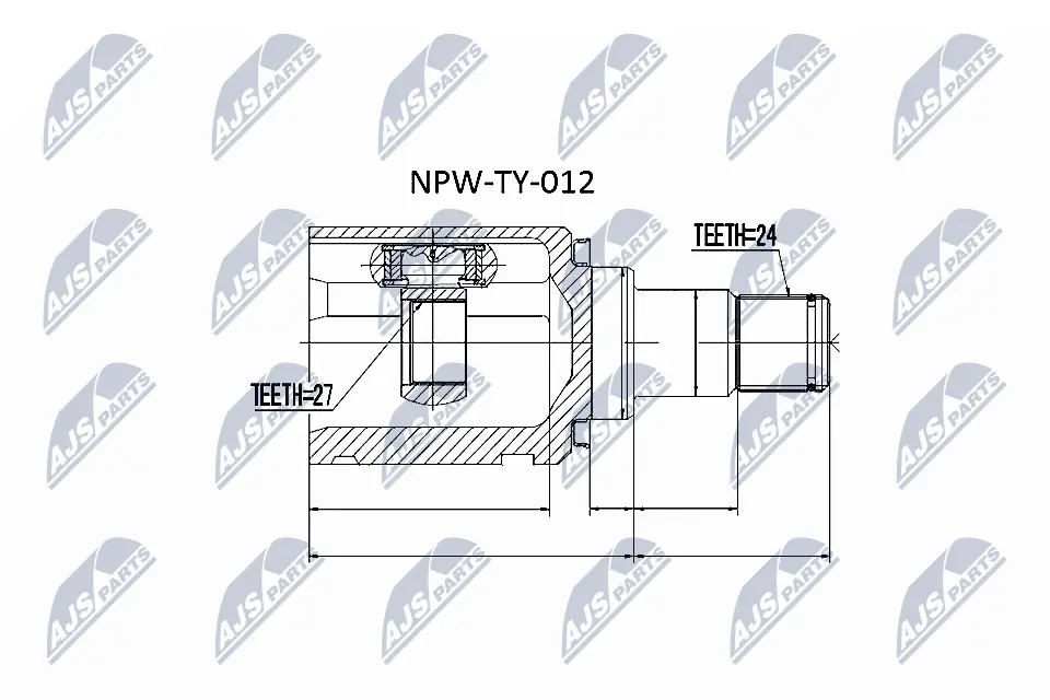 NPWTY012 NTY Граната внутренняя передняя левая
