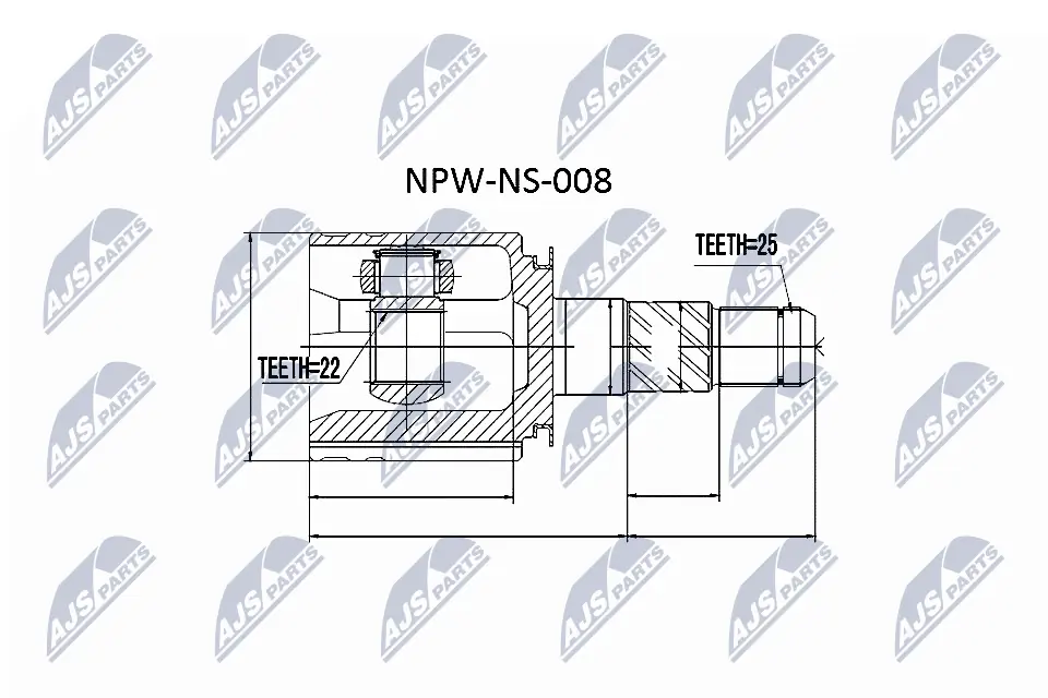 NPWNS008 NTY Граната внутренняя передняя правая