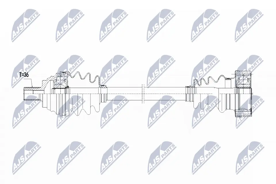 Левая полуось Фольксваген Джетта VI