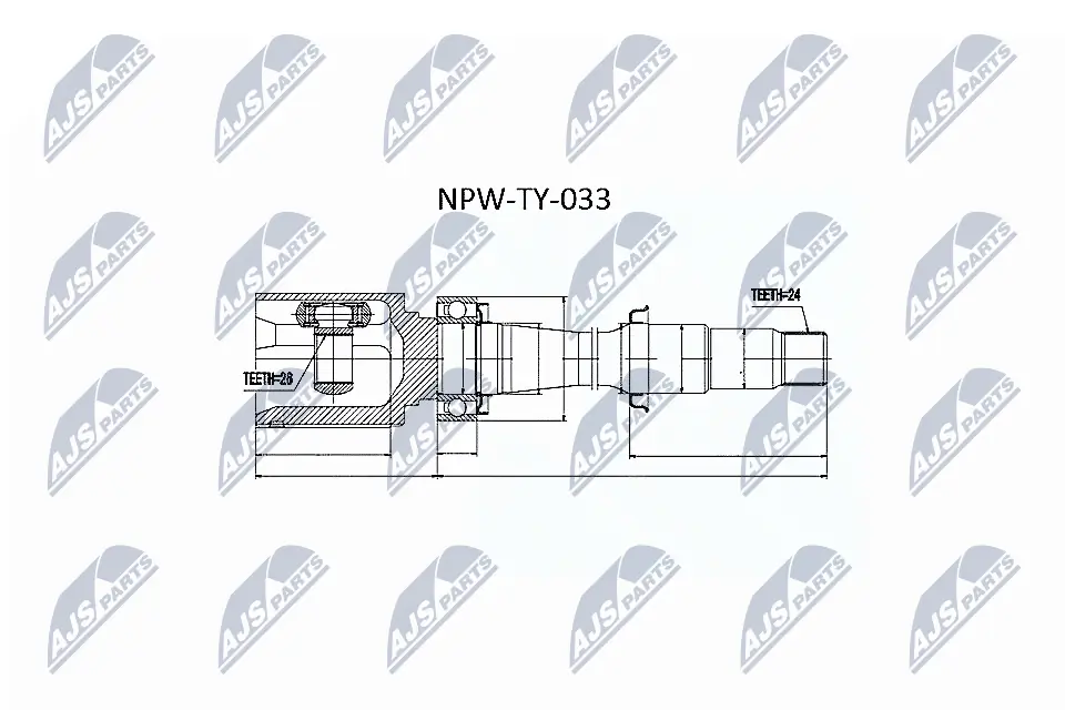 NPWTY033 NTY Граната внутренняя передняя правая