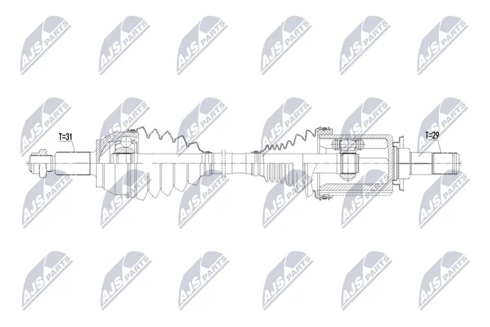 Купить NCV83035 GSP Привод в сборе левый