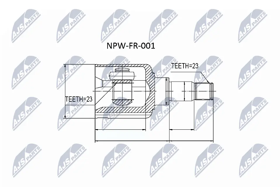 NPWFR001 NTY Граната внутренняя передняя левая