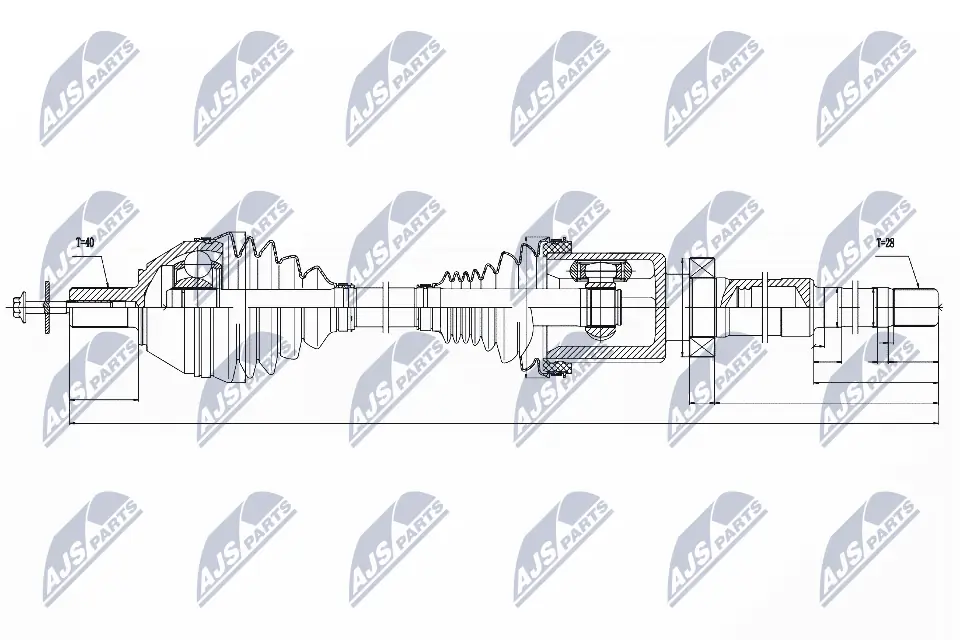 Ось передняя в сборе на Volvo S80 II AS, AR