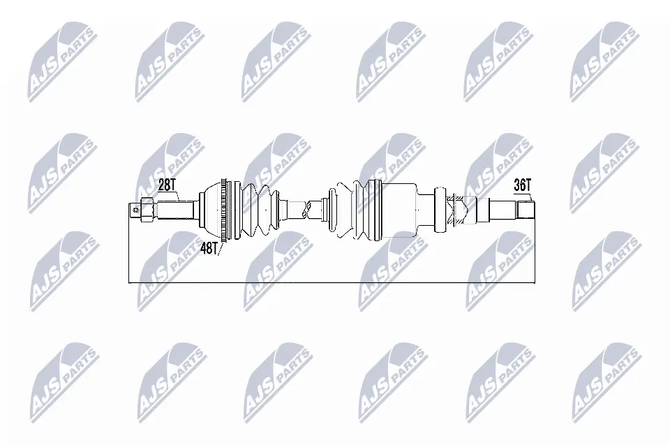 4507295 Ford Полуось передняя, правая