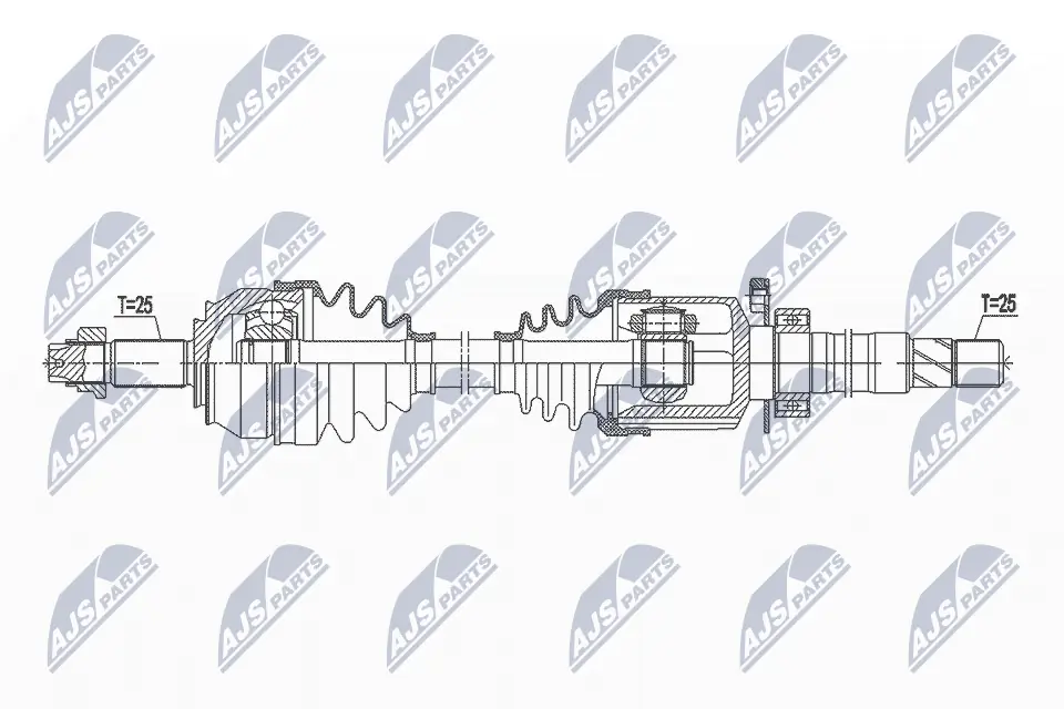 Купить BB5035 Posterparts Вал приводной правый