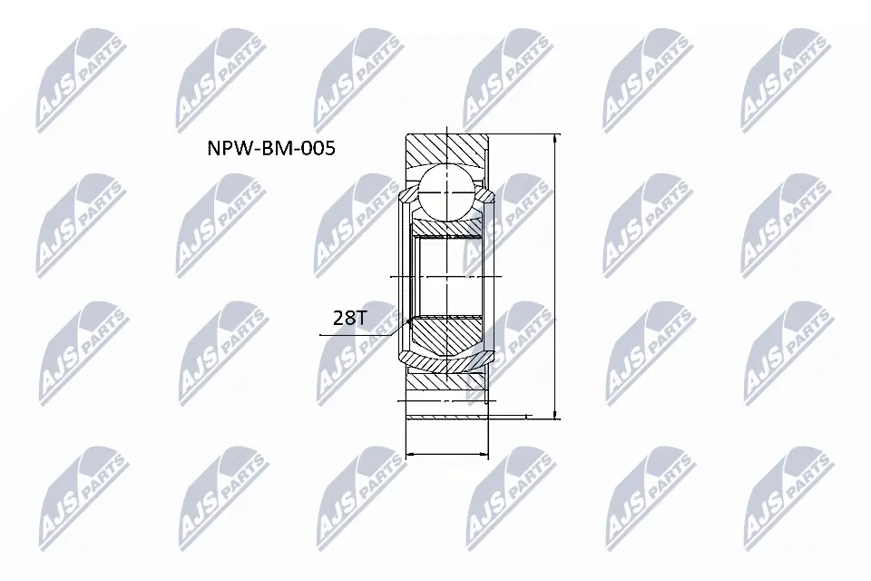NPWBM005 NTY Граната карданного вала