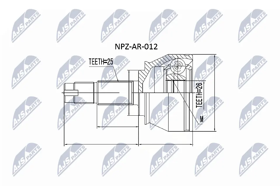 Граната колесная Opel 0374938 цена, от 34.58 USD