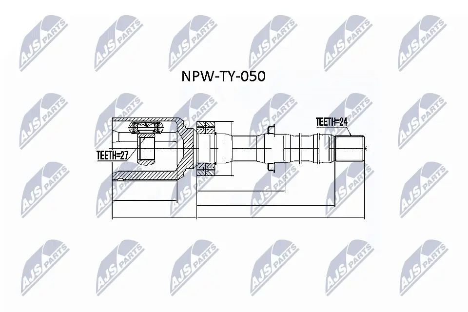 NPWTY050 NTY Граната внутренняя передняя правая