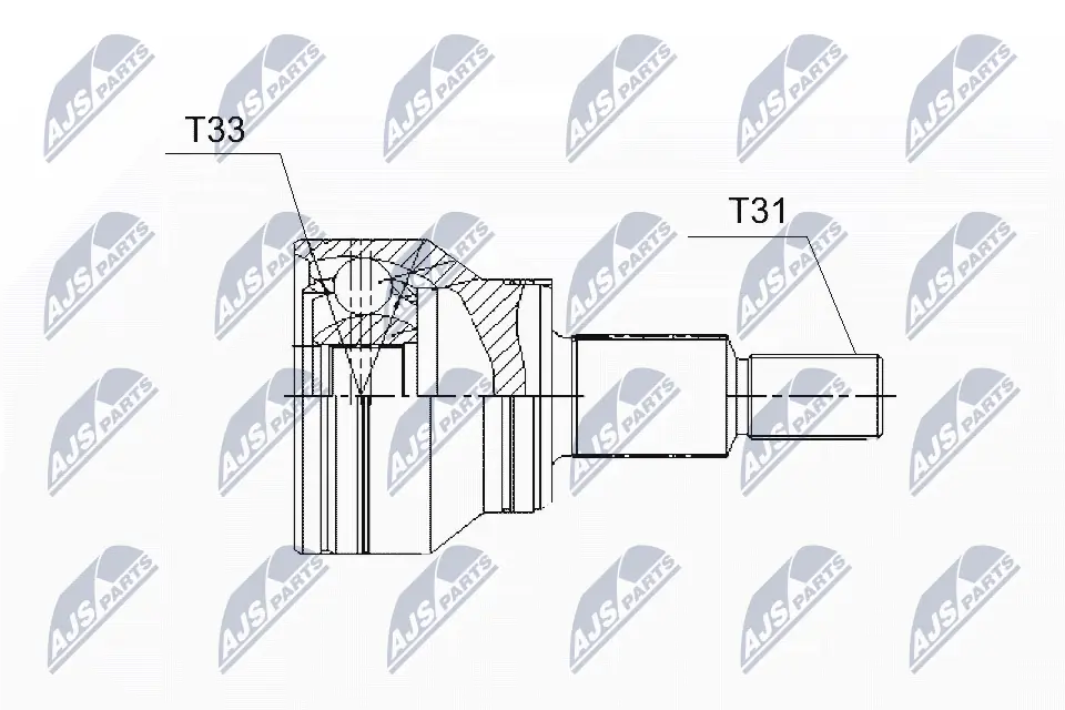 GDB722510 Mazda ШРУС наружный передний, правый