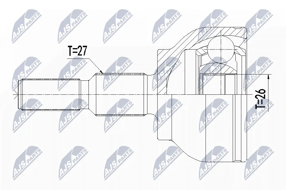 ШРУС наружный передний BB7446 Posterparts