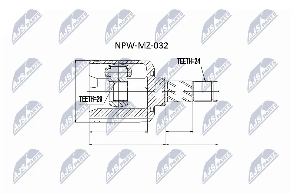 NPWMZ032 NTY Граната внутренняя передняя левая