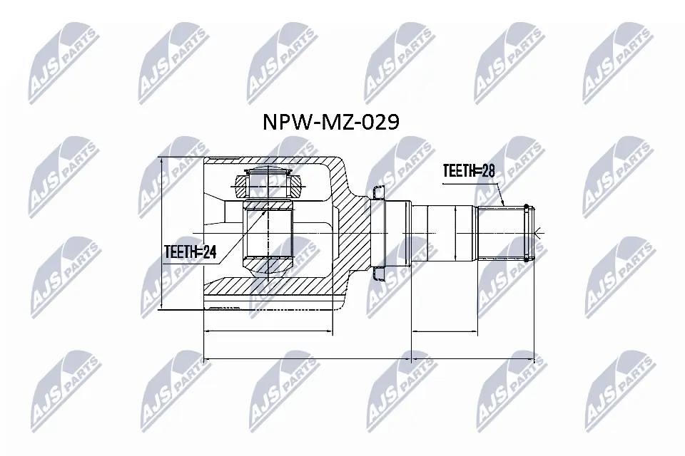 NPWMZ029 NTY Граната внутренняя передняя левая