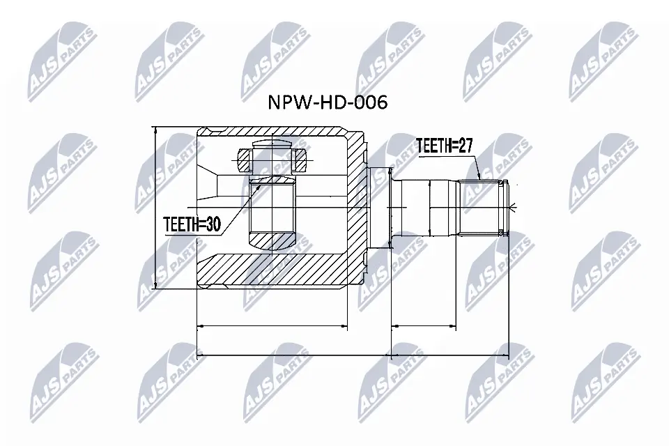 NPWHD006 NTY Граната внутренняя передняя правая