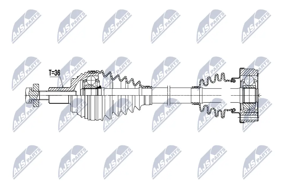 Привод передний правый Magneti Marelli 302004190454 цена, от 86.55 USD